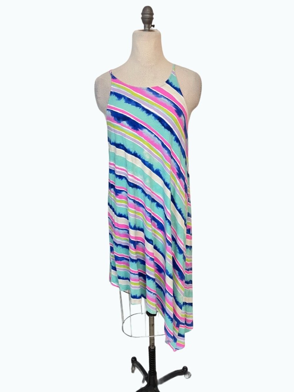 Lilly Pulitzer Magnolia Asymmetrical Midi Dress Ceviche stripe Small